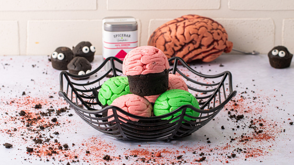Gehirn Cupcakes